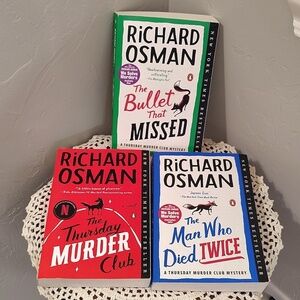 Richard Osman Mystery Paperback Books Set Of 3